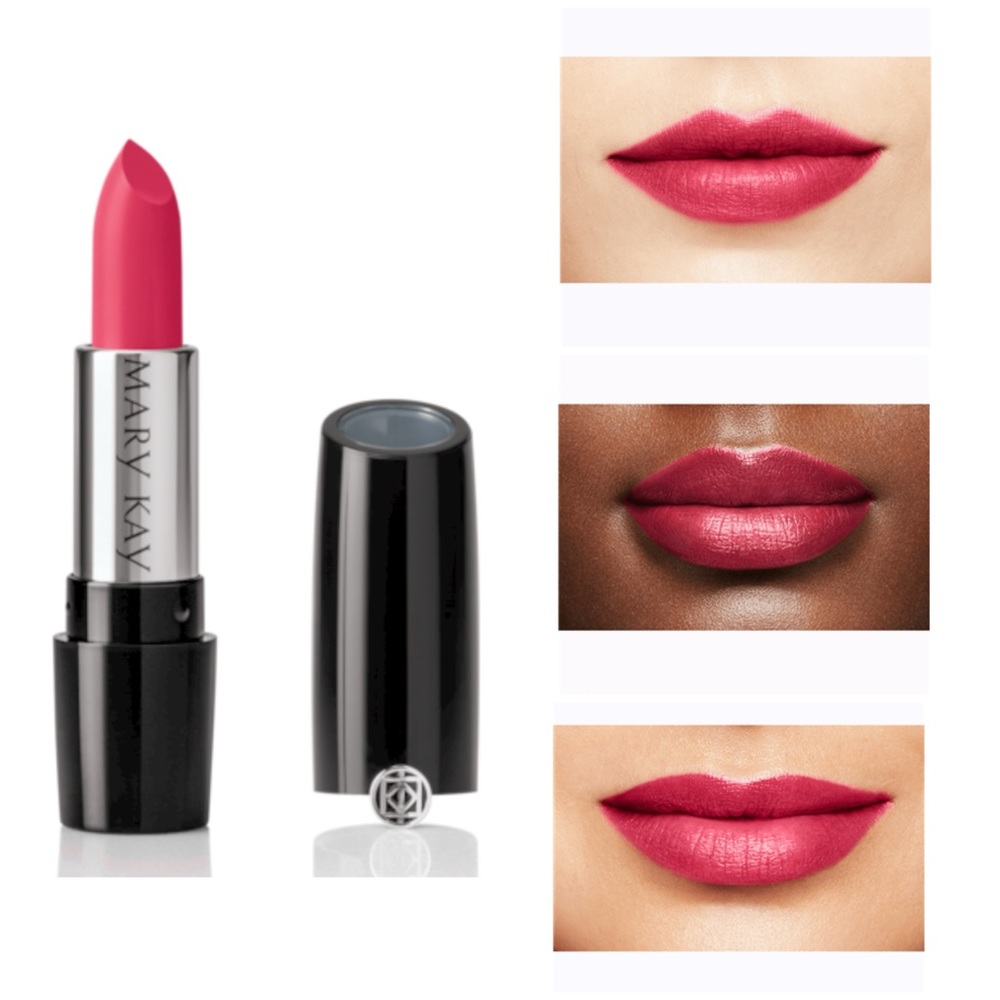 NEW Mary Kay Powerful Pink Gel Semi-Matte Lipstick